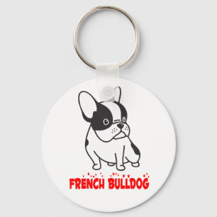 Franse Bulldog Puppy Hond Moeder Redding Adoptie L Sleutelhanger