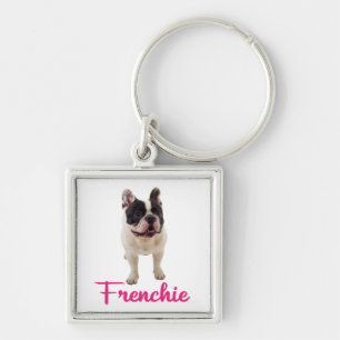 Franse Bulldog Puppy Hond Moeder Redding Adoptie L Sleutelhanger
