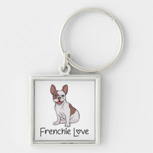 Franse Bulldog Puppy Hond Moeder Redding Adoptie L Sleutelhanger