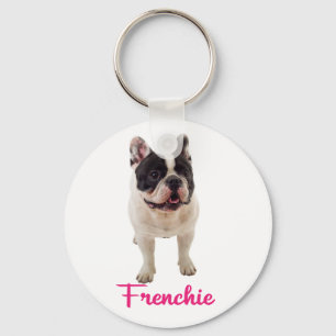 Franse Bulldog Puppy Hond Moeder Redding Adoptie L Sleutelhanger