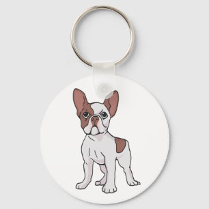 Franse Bulldog Puppy Hond Moeder Redding Adoptie L Sleutelhanger