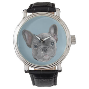Franse bulldog Puppy Horloge