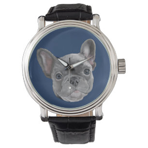 Franse bulldog Puppy Horloge