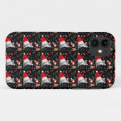 Franse Bulldog Puppy In Sinterklaas Hoed Patroon Case-Mate iPhone Case (Achterkant (horizontaal))
