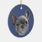 Franse bulldog Puppy Keramisch Ornament (Rechts)