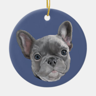 Franse bulldog Puppy Keramisch Ornament