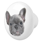 Franse bulldog Puppy Keramische Knop (Rechts)