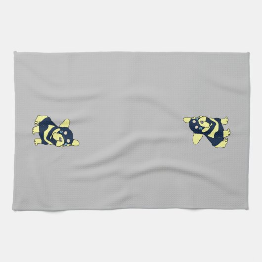 Franse Bulldog Puppy Keuken Handdoeken (Horizontaal)