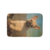 Franse Bulldog Puppy klein Badmat (Voorkant)
