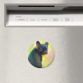 Franse bulldog puppy kunst magneet (Insitu (Vaatwasser))