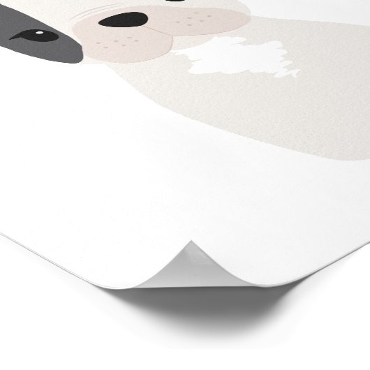 Franse Bulldog puppy kwekerij & Kinder kamer Poste Poster (Hoek)