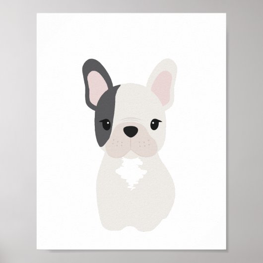 Franse Bulldog puppy kwekerij & Kinder kamer Poste Poster (Voorkant)
