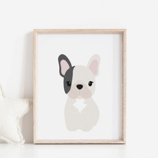 Franse Bulldog puppy kwekerij & Kinder kamer Poste Poster