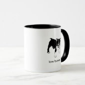 Franse Bulldog Puppy Love Bundle Coffee Mok (Voorkant rechts)
