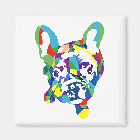 Franse Bulldog Puppy Magneet (Voorkant)