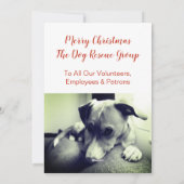 Franse Bulldog Puppy Mistletoe Merry Bright Feestdagenkaart (Achterkant)