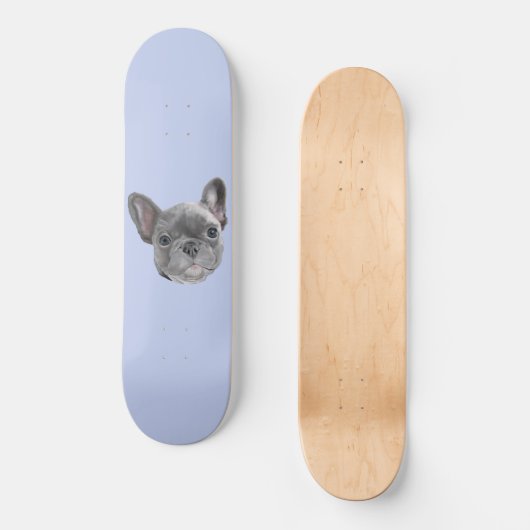Franse bulldog Puppy Persoonlijk Skateboard (Voorkant)