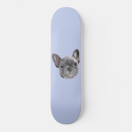 Franse bulldog Puppy Persoonlijk Skateboard (Voorkant)