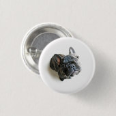 Franse bulldog Puppy Ronde Button 3,2 Cm (Voorkant /achterkant)