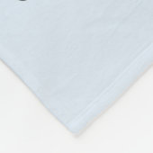 Franse bulldog puppy, schattig slaappatroon. fleece deken (Hoek)