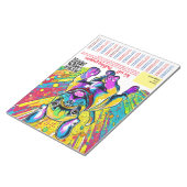 Franse Bulldog Puppy scheur af flyer Notitieblok (Schuin)