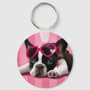 Franse bulldog Puppy Sleutelhanger