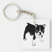 Franse Bulldog Puppy Sleutelhanger (Voorkant)