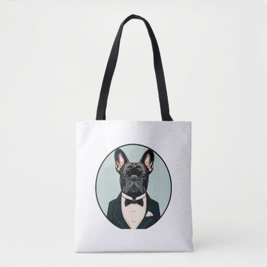 Franse bulldog Puppy Tote Bag (Voorkant)