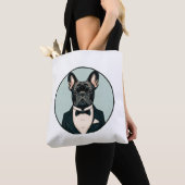 Franse bulldog Puppy Tote Bag (Dichtbij)