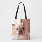 Franse bulldog Puppy Tote Bag (Voorkant)