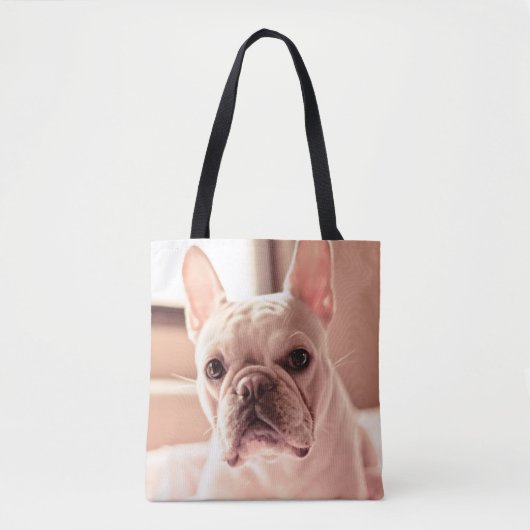Franse bulldog Puppy Tote Bag (Voorkant)