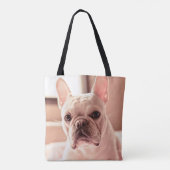 Franse bulldog Puppy Tote Bag (Achterkant)
