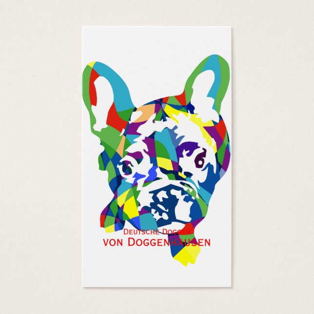 Franse Bulldog Puppy Visitekaartjes (Voorkant)