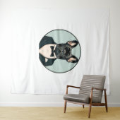 Franse bulldog Puppy Wandkleed (In Situ (horizontaal))