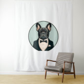 Franse bulldog Puppy Wandkleed (In situ)