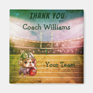 Franse bulldog quarterback dan je coach magneet