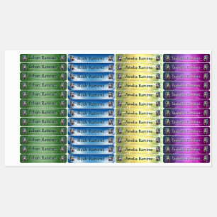Franse bulldog quarterback Student Behoren Labels