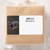 Franse Bulldog Rennend Etiket (Insitu)