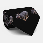 Franse Bulldog Rent Stropdas (Opgerold)