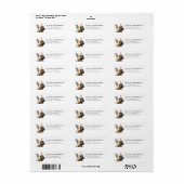 Franse Bulldog Retouradreslabels Etiket (Full Sheet)