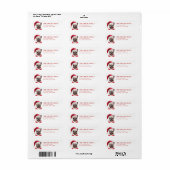 Franse Bulldog Retouradreslabels Etiket (Full Sheet)