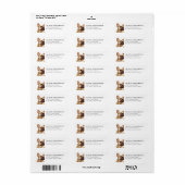Franse Bulldog Retouradreslabels Etiket (Full Sheet)