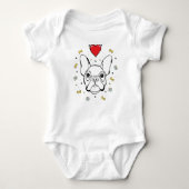 Franse bulldog romper (Voorkant)