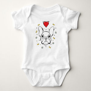 Franse bulldog romper
