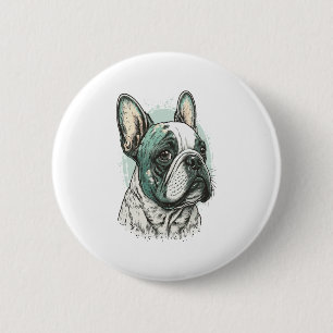 Franse bulldog ronde button 5,7 cm