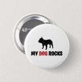 Franse Bulldog Ronde Button 5,7 Cm (Voorkant /achterkant)