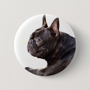 Franse Bulldog Ronde Button 5,7 Cm