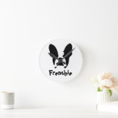 Franse bulldog ronde klok (Huis)