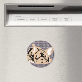 Franse Bulldog roos Magneet (Insitu (Vaatwasser))