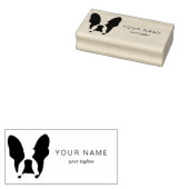 Franse bulldog rubberstempel (Gestempeld)